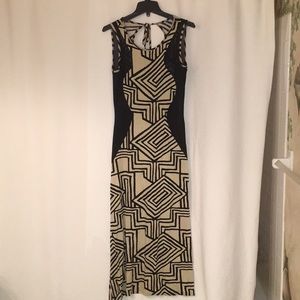 Maxi tribal print dress